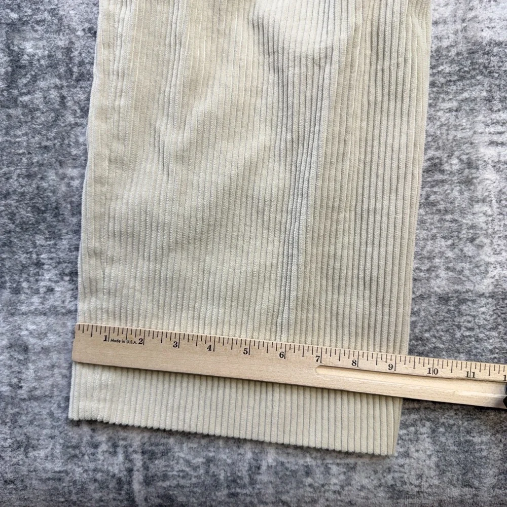 VTG Lands End Corduroy Pants Mens Fits‎ 36x31 Cream Wide Wale Field Trousers USA